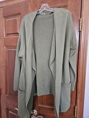 ABLE FashionABLE Sweater Coat Olive Size Large